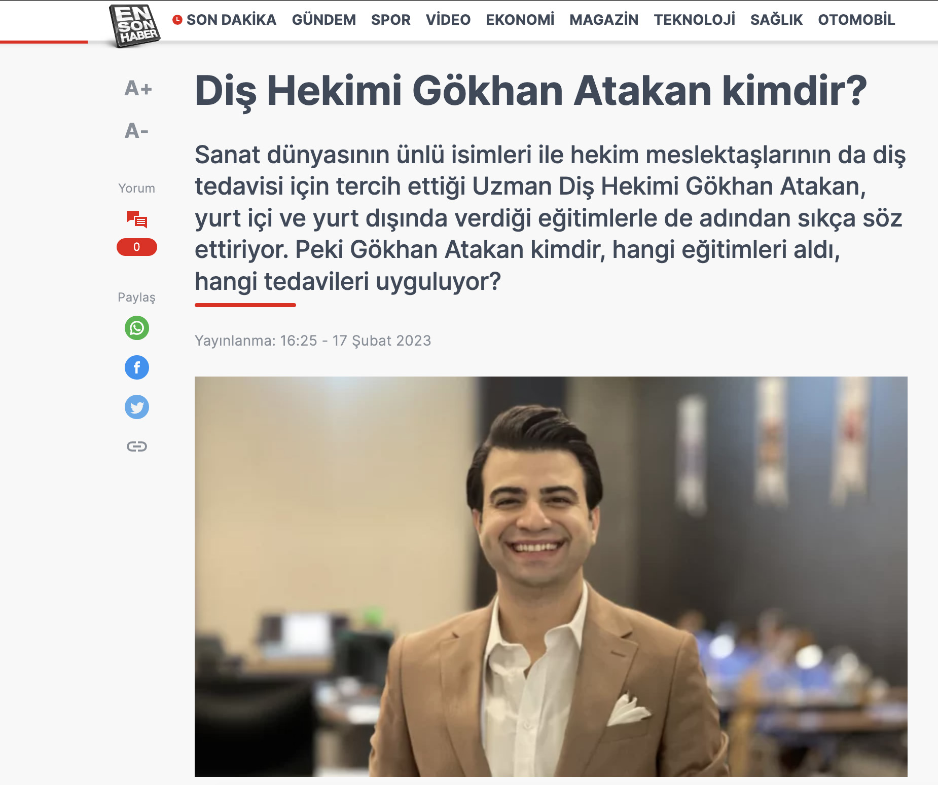 Gokhan ATAKAN Haber