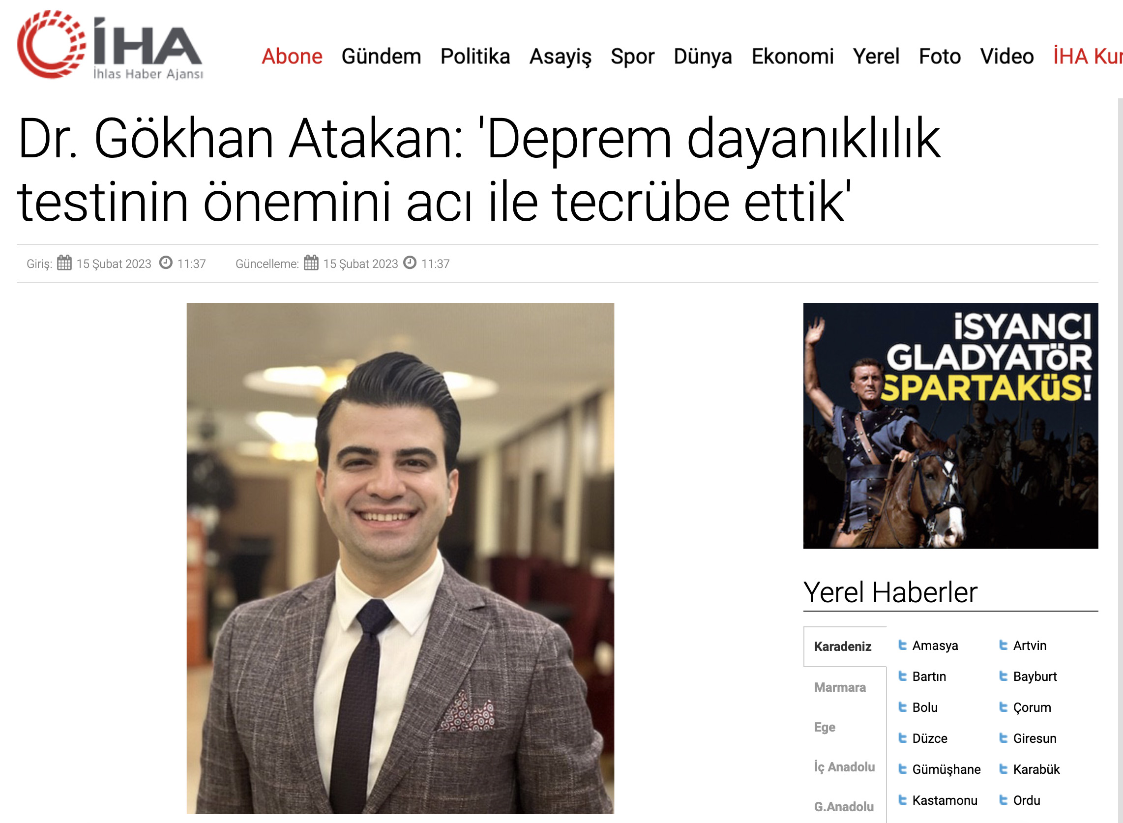 Gokhan ATAKAN Haber